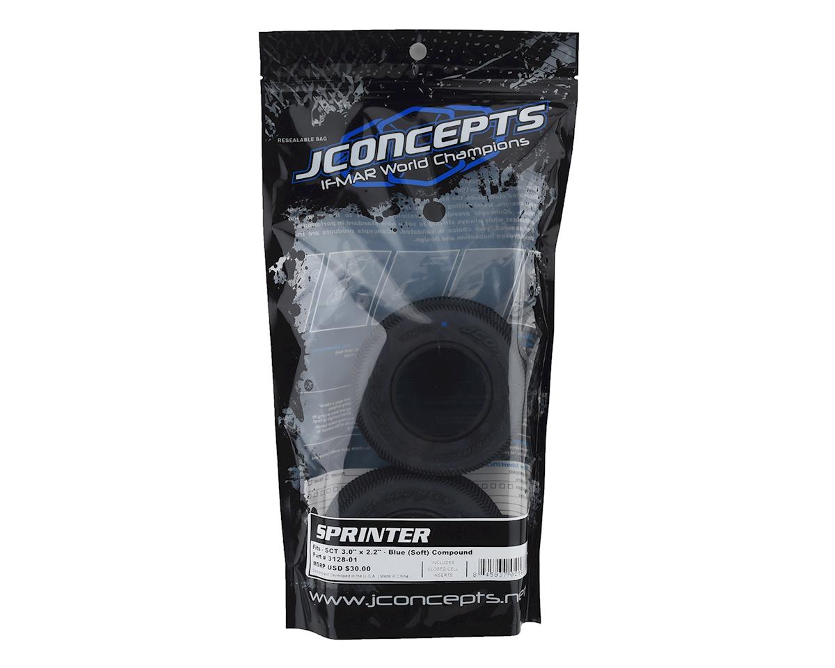 JConcepts Sprinter Short Course Dirt Oval Tires (2) (Blue) 3128-01