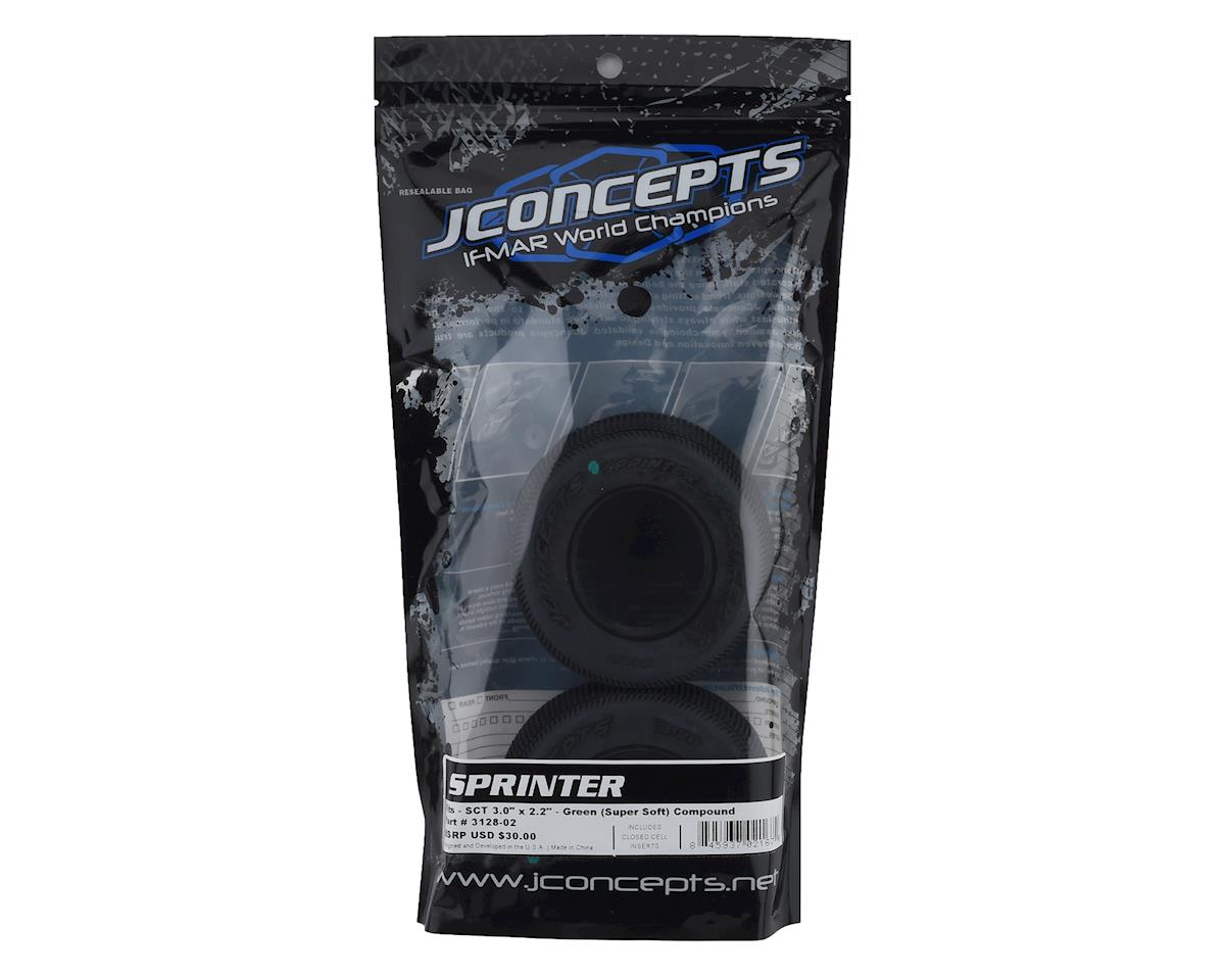 JConcepts Sprinter Short Course Dirt Oval Tires (2) (Green) 3128-02