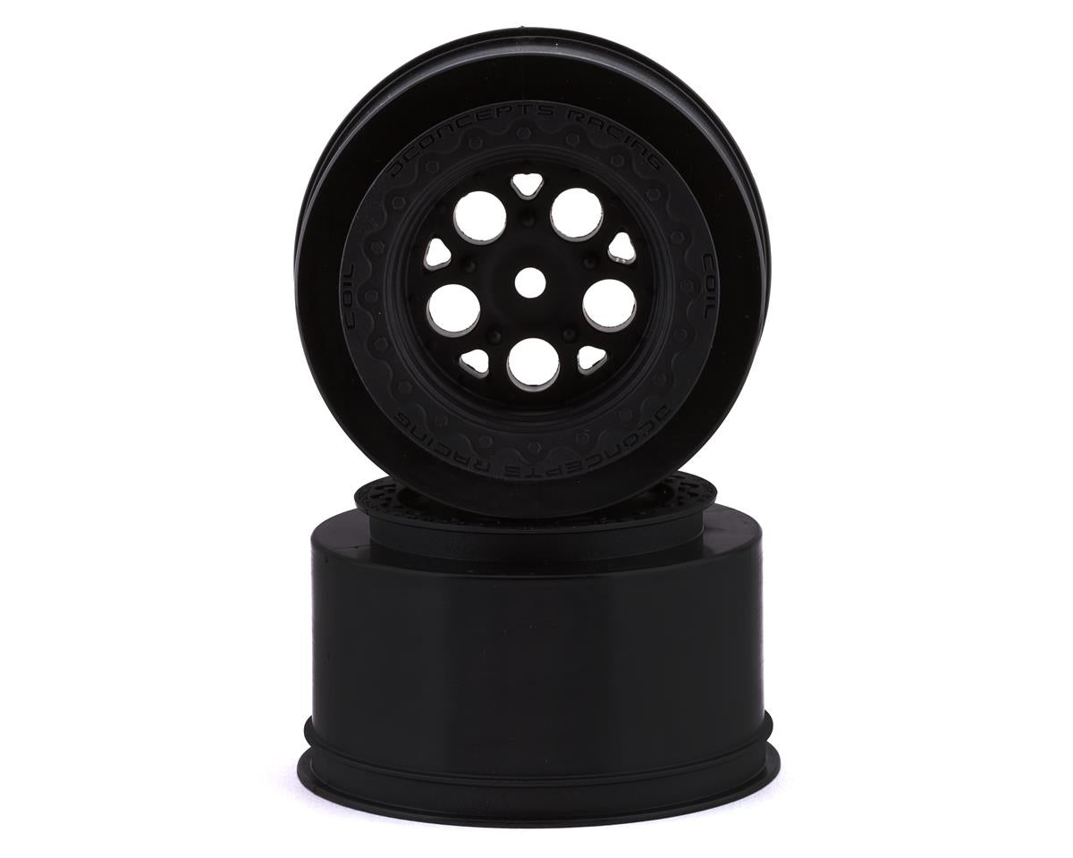 JConcepts Coil Mambo Street Eliminator Rear Drag Racing Wheels (Black) (2) w/12mm Hex 3409B