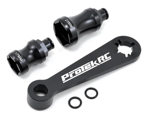 ProTek RC PTK-2024 Aluminum Hex Wheel and Flywheel Wrench (Buggy, Truggy 17mm & 23mm) Losi 5IVE-B Losi 5IVE-T Traxxas XRT
