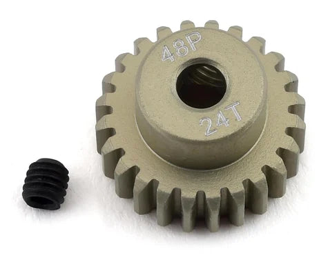 ProTek RC 48P Lightweight Hard Anodized Aluminum Pinion Gear (3.17mm Bore) (24T) PTK-8611