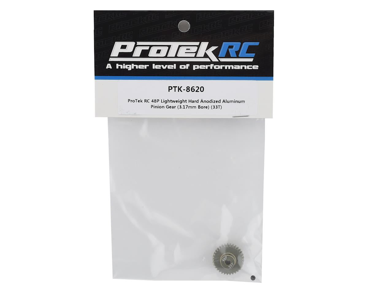 ProTek RC 48P Lightweight Hard Anodized Aluminum Pinion Gear (3.17mm Bore) (33T) PTK-8620