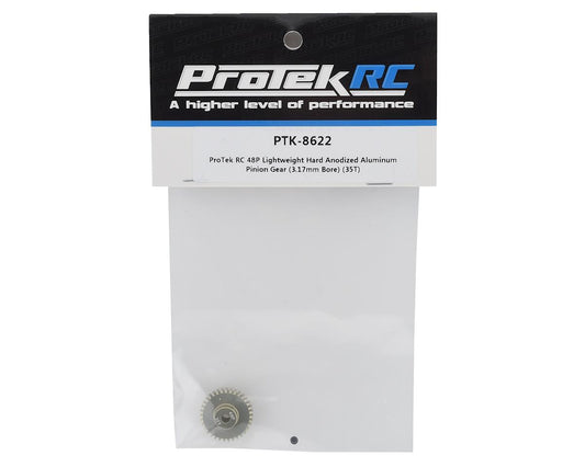 ProTek RC 48P Lightweight Hard Anodized Aluminum Pinion Gear (3.17mm Bore) (35T)  PTK-8622