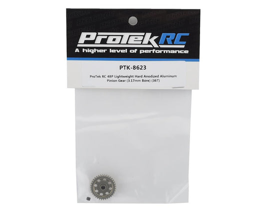 ProTek RC 48P Lightweight Hard Anodized Aluminum Pinion Gear (3.17mm Bore) (36T) PTK-8623