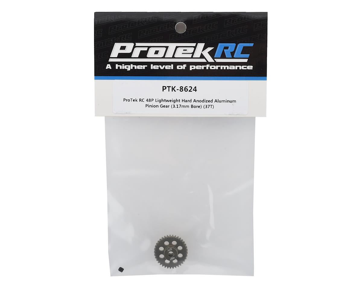 ProTek RC 48P Lightweight Hard Anodized Aluminum Pinion Gear (3.17mm Bore) (37T) PTK-8624