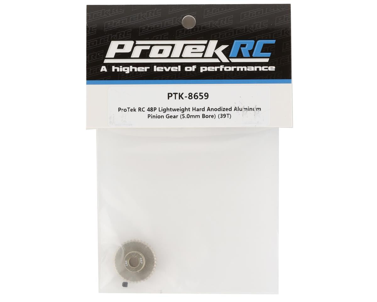 ProTek RC 48P Lightweight Hard Anodized Aluminum Pinion Gear (5.0mm Bore) (39T) PTK-8659