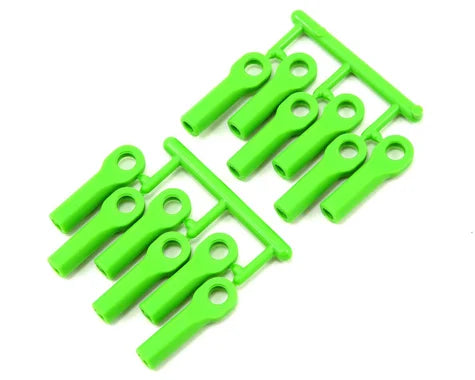 RPM Long Traxxas Turnbuckle Rod End Set (Green) (12) 80514 (Universal Traxxas 1/10)