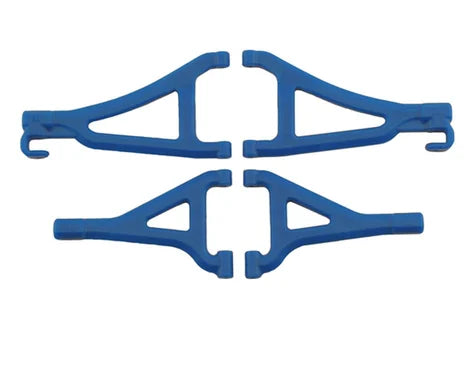 RPM Front Upper & Lower A-Arms (1/16 E-Revo) (Blue) 80695