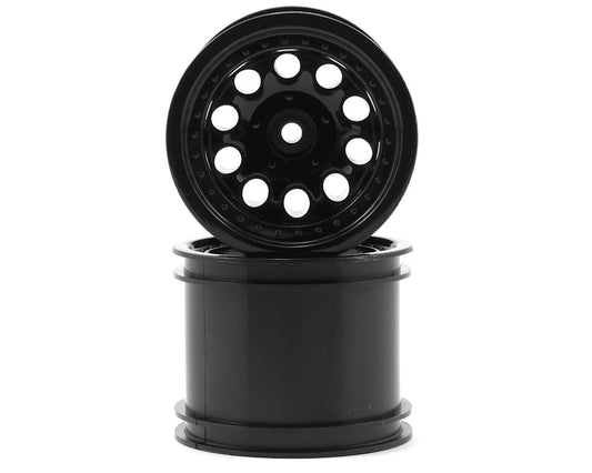 RPM 12mm Hex "Revolver 10 Hole" Traxxas Electric Rear Wheels (2) (Black) 82052