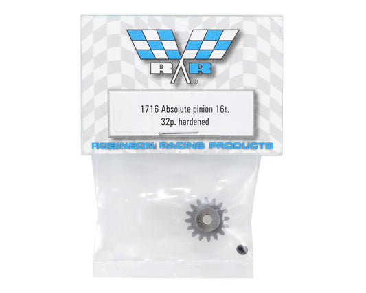 Robinson Racing Absolute 32P Hardened Pinion Gear (16T) 1716