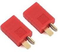 Common Sense RC # CSDTFDM-2PK 2-Pack of Common Sense RC Red Adapter for Deans-Ty