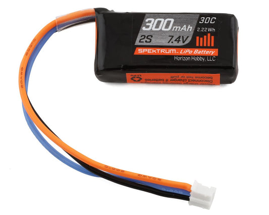 Spektrum RC 2S 30C LiPo Battery Pack w/PH Connector (7.4V/300mAh) SPMX3002S30