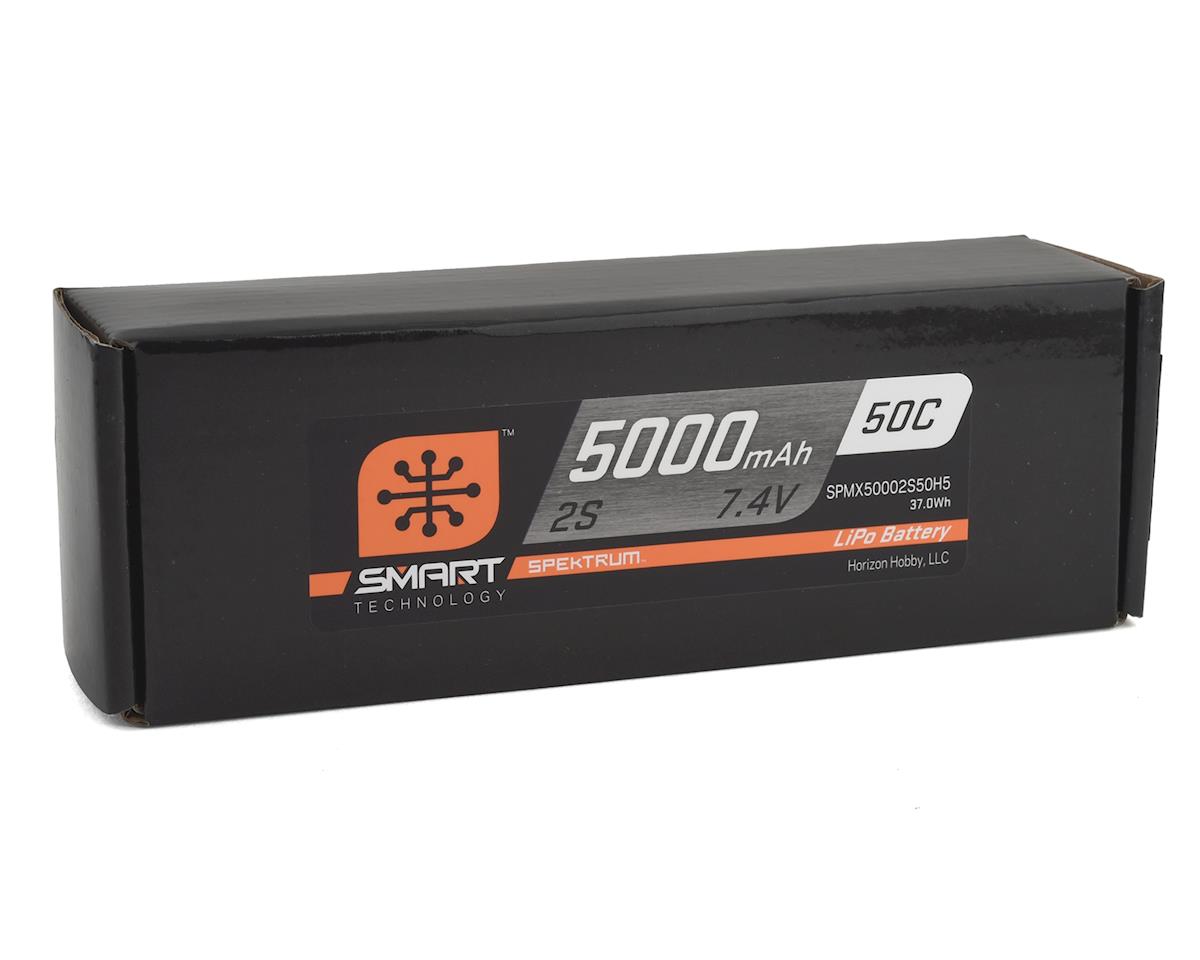 Spektrum RC 2S Smart LiPo Hard Case 50C Battery Pack w/IC5 Connector (7.4V/5000mAh) SPMX50002S50H5