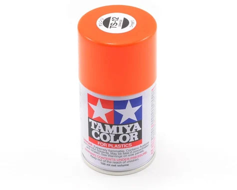 Tamiya TS-12 Orange Lacquer Spray Paint (100ml) TS-12