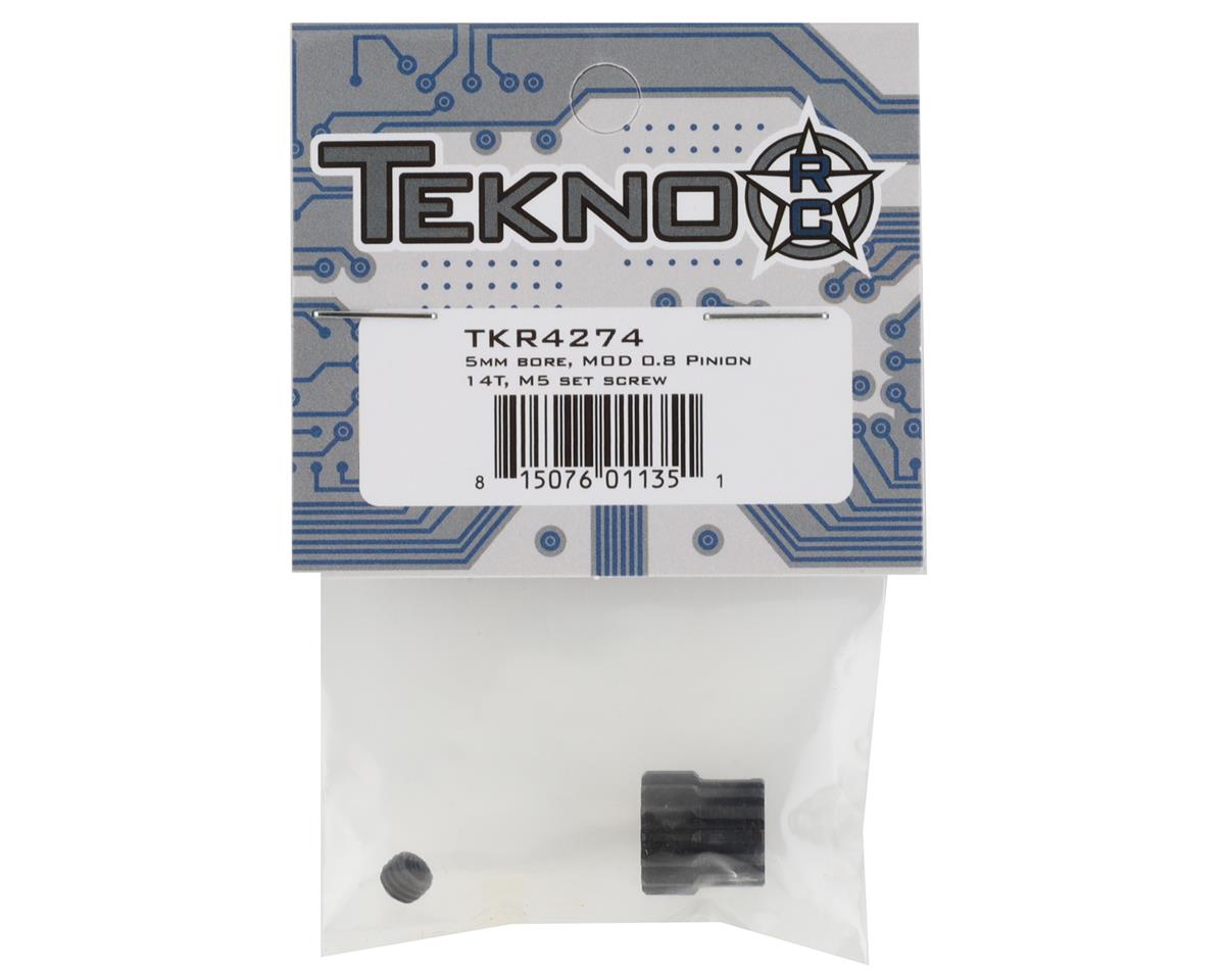 Tekno RC Steel Mod 0.8 Pinion Gear w/5mm Bore (14T) TKR4274