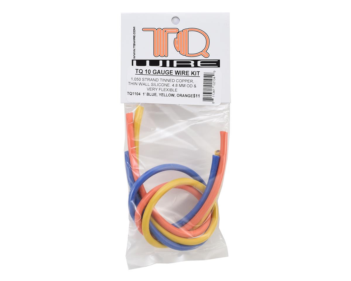 TQ Wire Silicone Wire Kit (Blue, Yellow & Orange) (1' Each) (10AWG) TQ1104