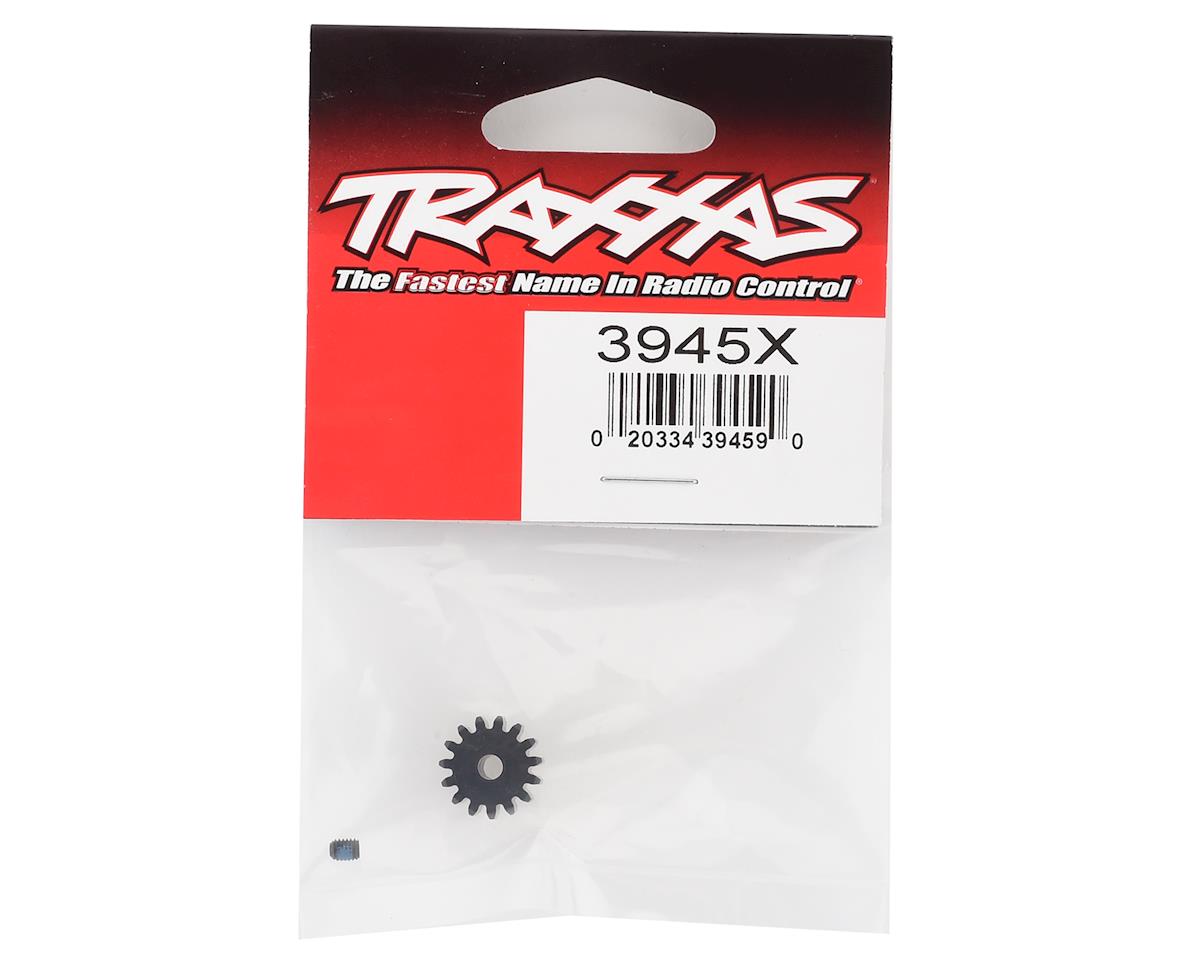 TRAXXAS Gear, 15-T pinion (32-p), heavy duty (machined, hardened steel) (fits 3mm shaft)/ set screw 3945X