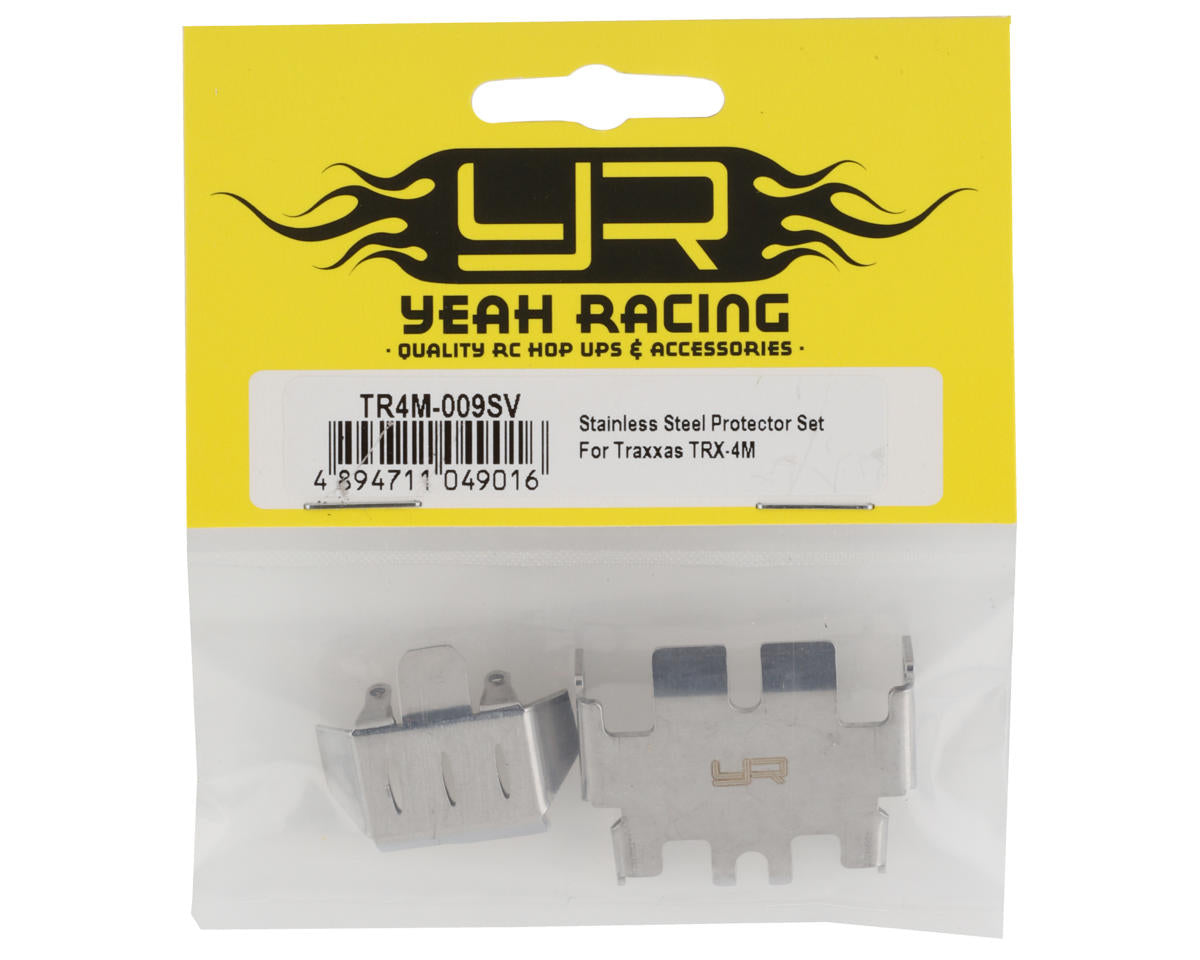 Yeah Racing Traxxas TRX-4M Stainless Steel Differential & Skid Plates Set TR4M-009SV